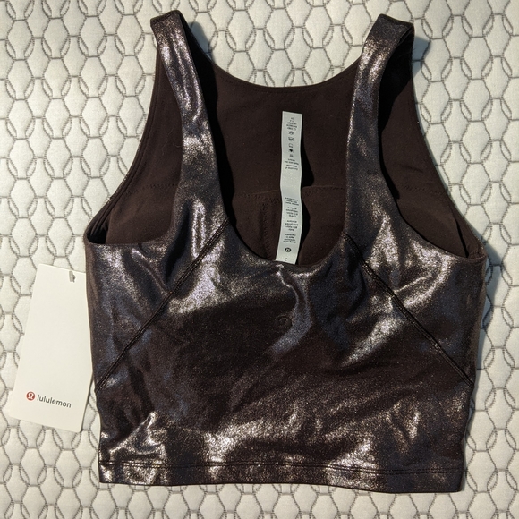 Lululemon Align High-Neck Tank Top *Shine Radiate Foil Print French BNWT - Picture 4 of 8